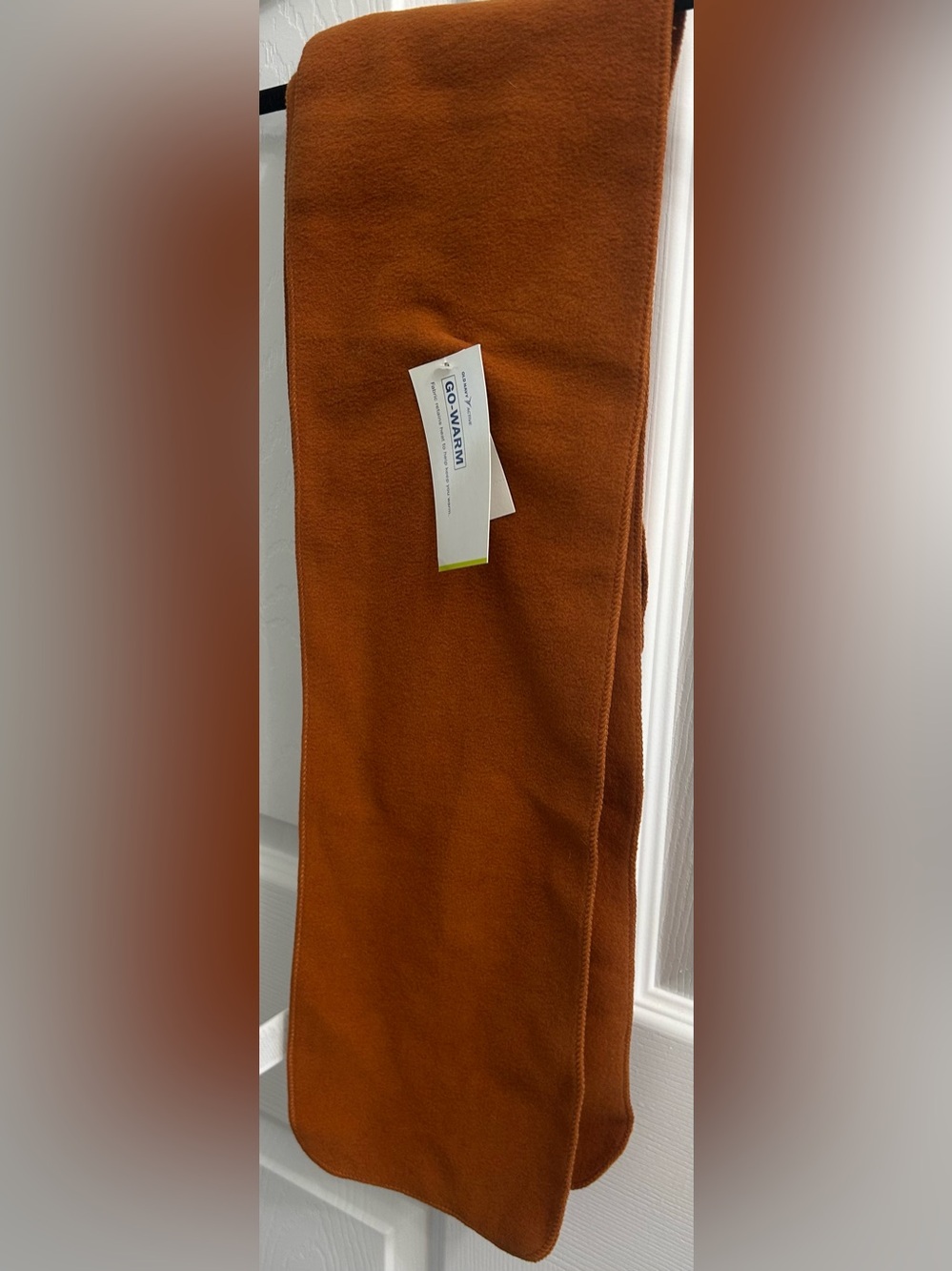 Warm Women’s Rust Orange Fleece scarf